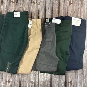 EXPRESS & Ann Taylor  Pants 2 Columnist,Editor,Straight,Suiton Sz 0 NEW Bundle 5
